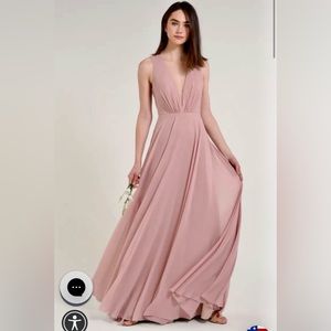 Jenny Yoo Ryan Dress in White Apricot Size 10 (NWT)